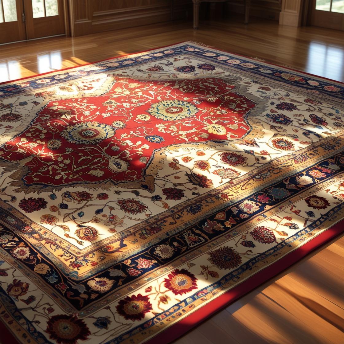 Handmade Kashmiri Silk Carpet